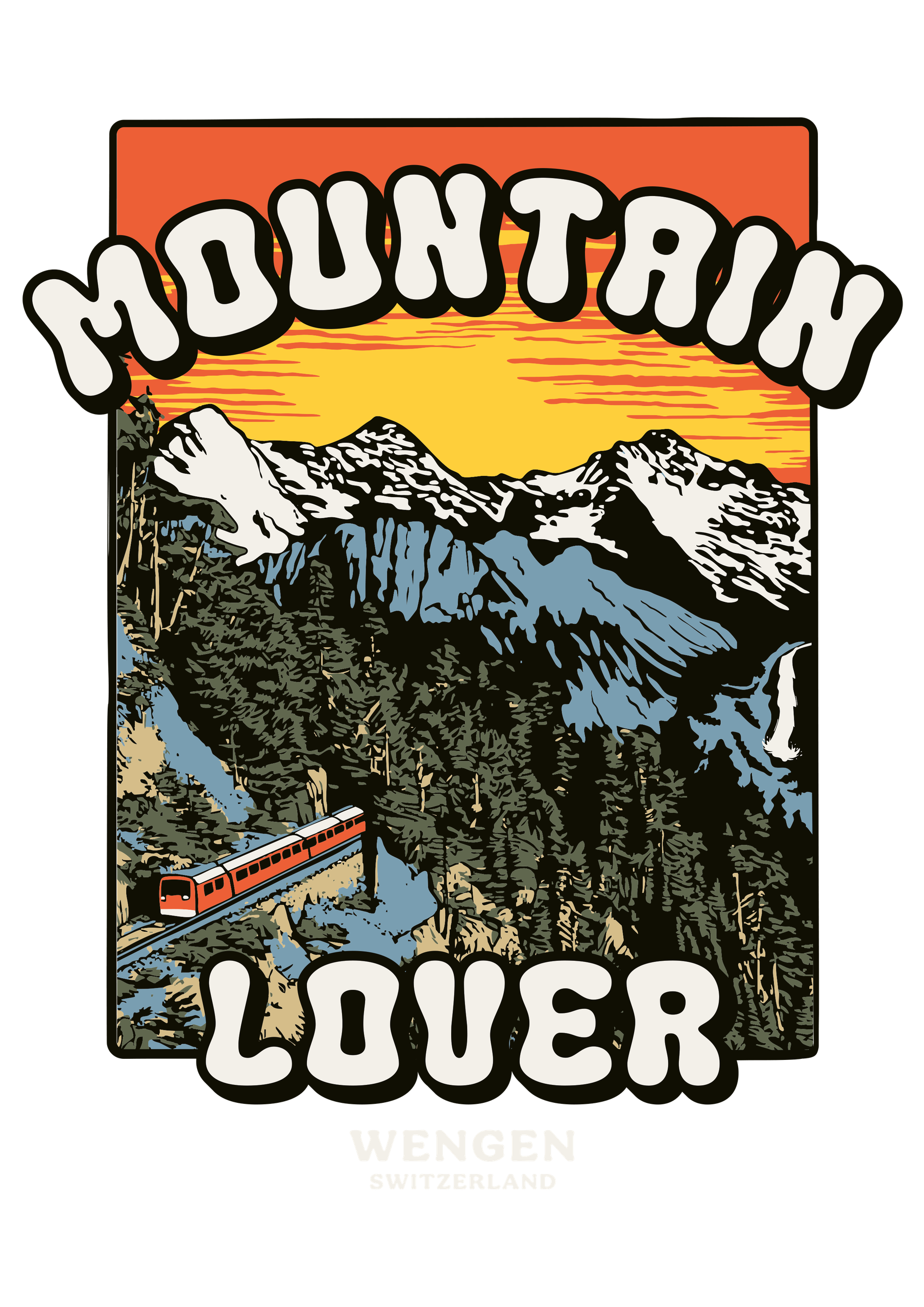 Illustration «Mountain Lover Wengen»